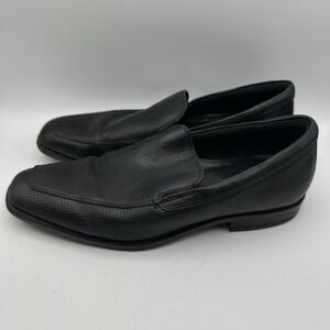 Ecco Men's Black Leather Slip-On Dress Loafers Business‎ Shoes Size 43 US 9-9.5